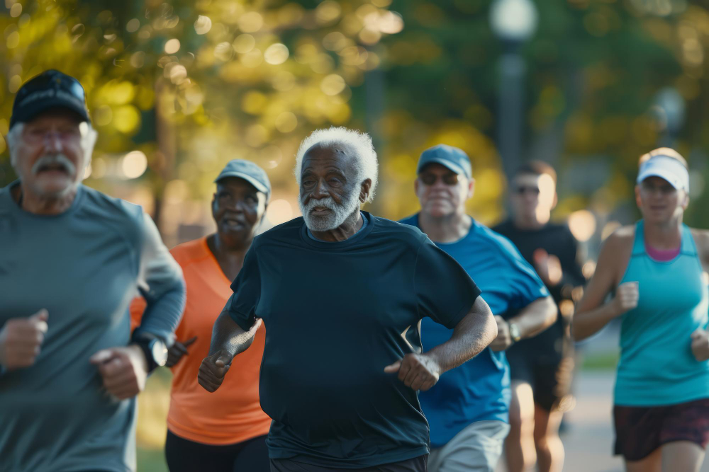 como começar a correr depois dos 60 - idosos correndo
